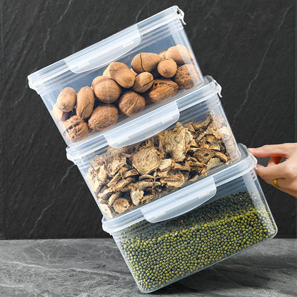 Drain Storage Basket Box Transparent Fruit Vegetable Storage Container for Kitchen Supplies 850ML V1294-YM0521-3118230078911