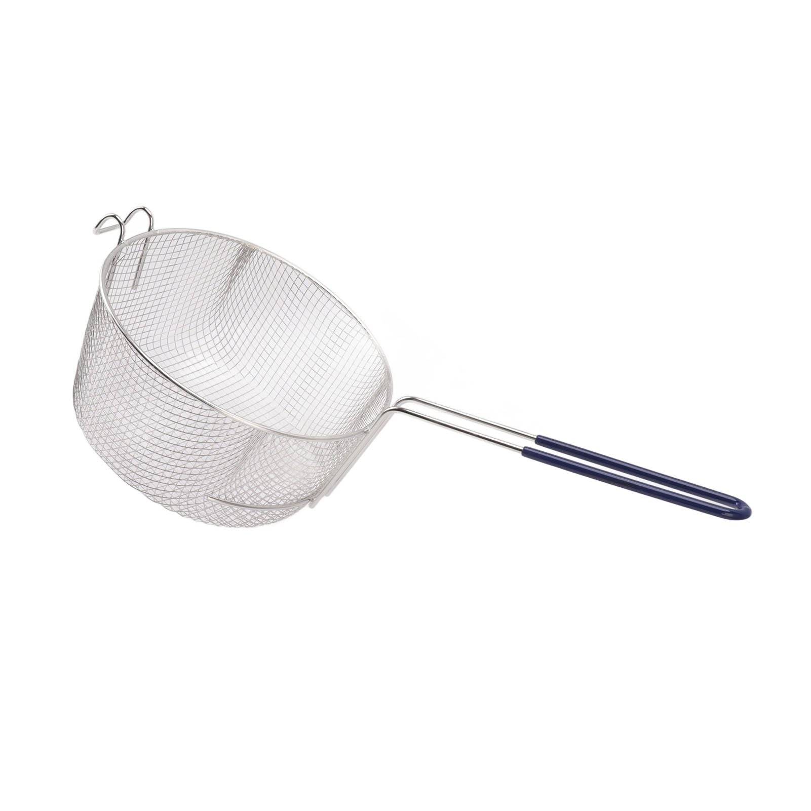 Frying Basket Stainless Steel Long Handle Reusable Rust Resistant Fry Net for Fish Chicken Nuggets Rubber V1294-YM0521-3118230080611