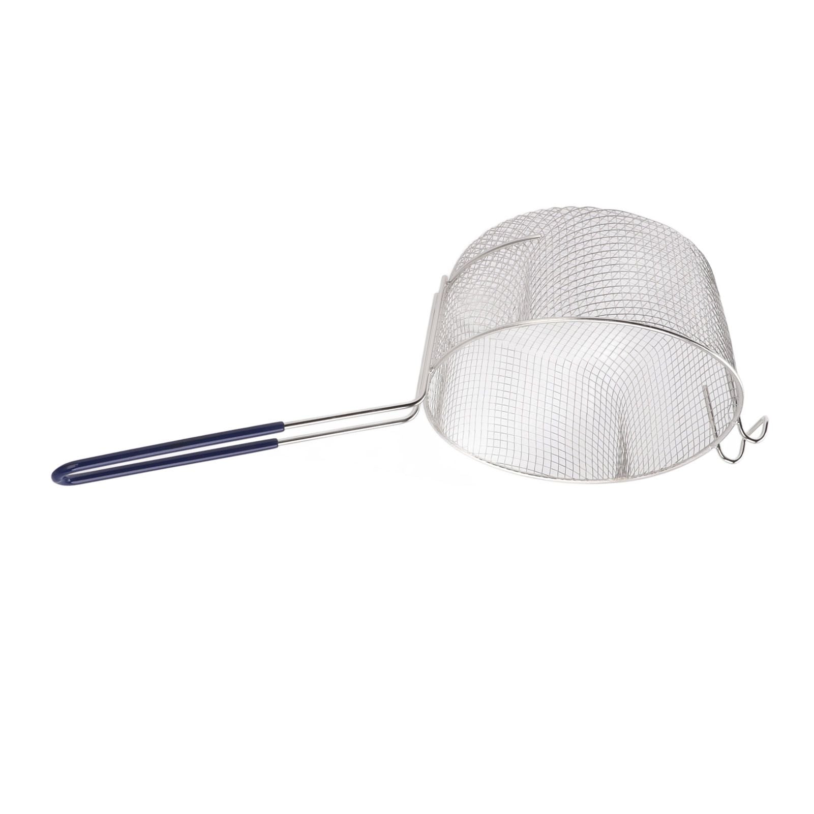 Frying Basket Stainless Steel Long Handle Reusable Rust Resistant Fry Net for Fish Chicken Nuggets Rubber V1294-YM0521-3118230080611
