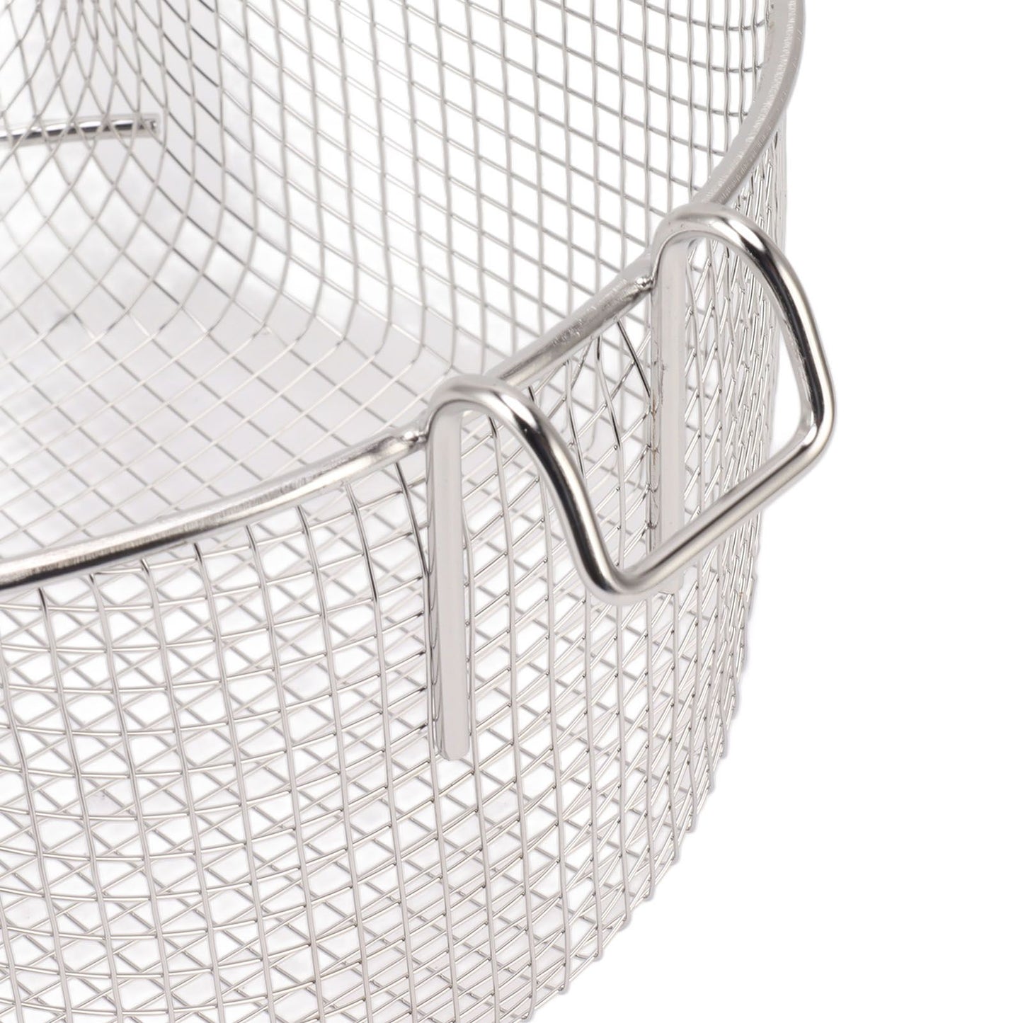 Frying Basket Stainless Steel Long Handle Reusable Rust Resistant Fry Net for Fish Chicken Nuggets Rubber V1294-YM0521-3118230080611