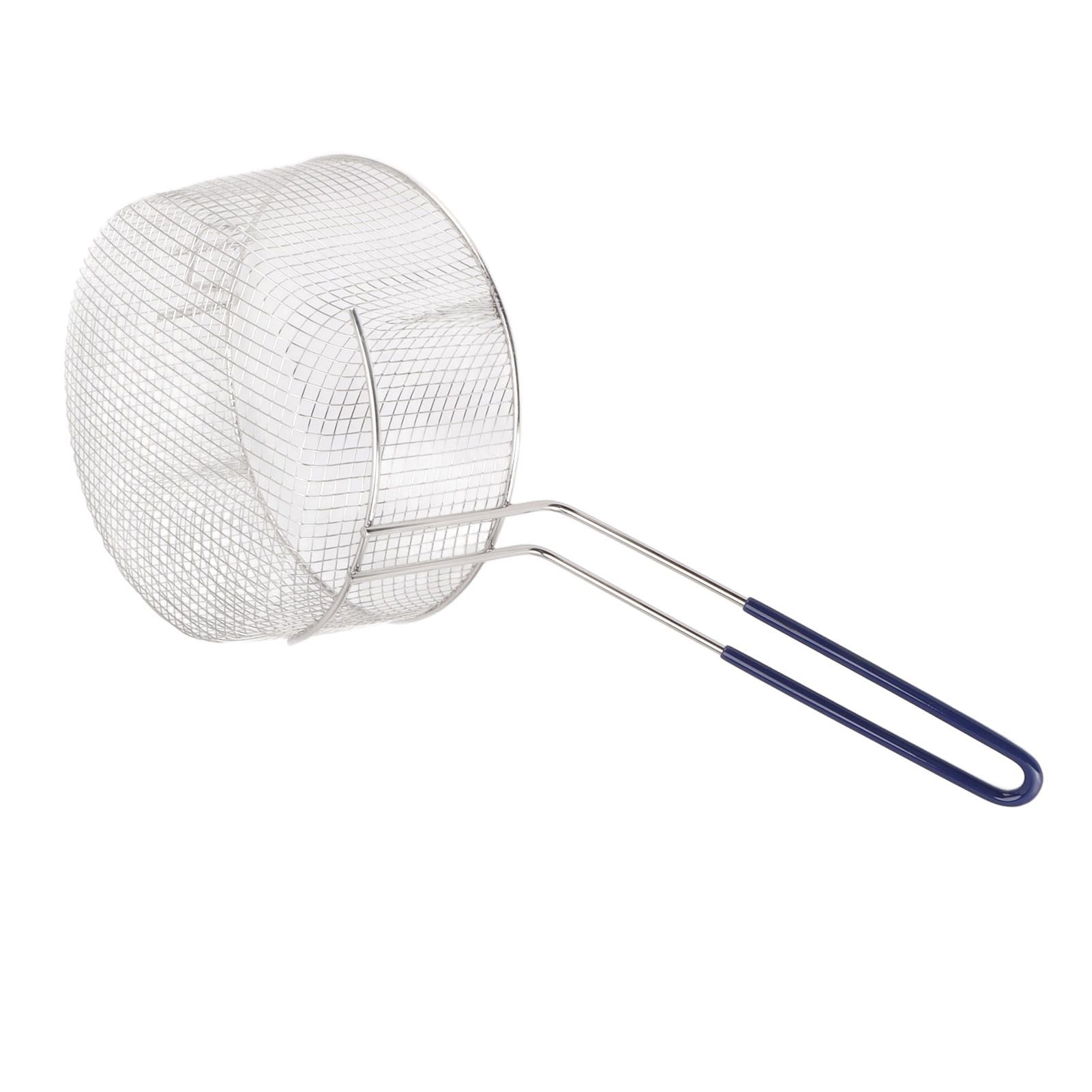 Frying Basket Stainless Steel Long Handle Reusable Rust Resistant Fry Net for Fish Chicken Nuggets Rubber V1294-YM0521-3118230080611