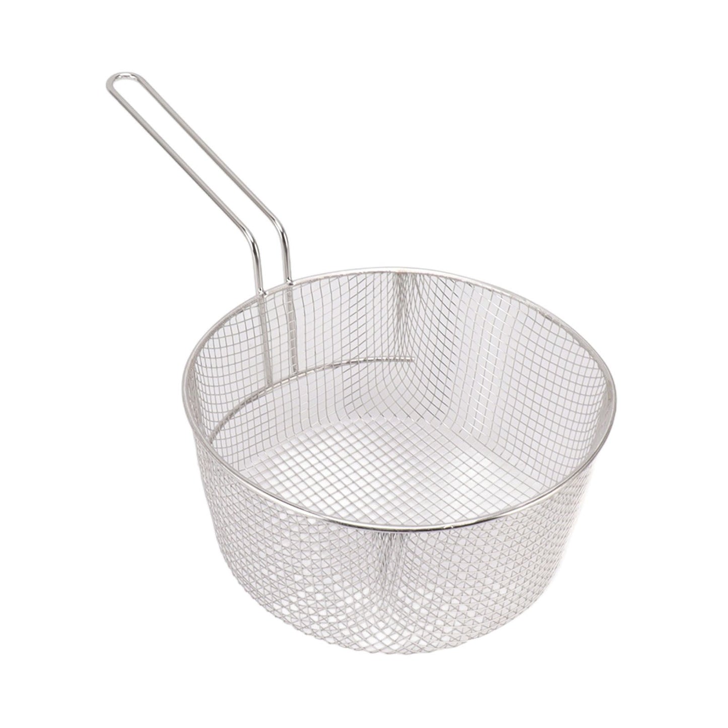 Frying Basket Stainless Steel Long Handle Reusable Rust Resistant Fry Net for Fish Chicken Nuggets Handle V1294-YM0521-3118230080612