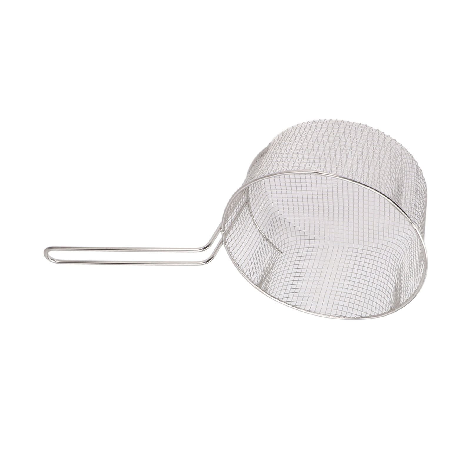 Frying Basket Stainless Steel Long Handle Reusable Rust Resistant Fry Net for Fish Chicken Nuggets Handle V1294-YM0521-3118230080612
