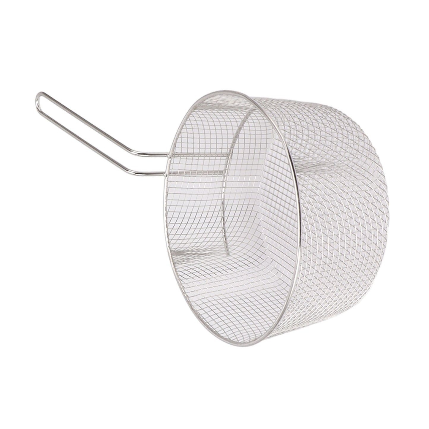 Frying Basket Stainless Steel Long Handle Reusable Rust Resistant Fry Net for Fish Chicken Nuggets Handle V1294-YM0521-3118230080612