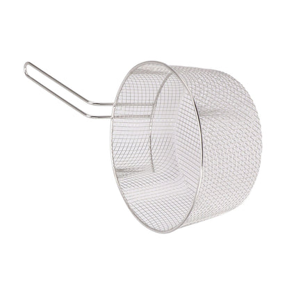Frying Basket Stainless Steel Long Handle Reusable Rust Resistant Fry Net for Fish Chicken Nuggets Handle V1294-YM0521-3118230080612