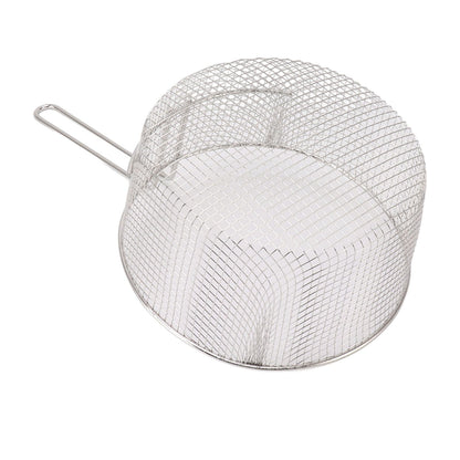 Frying Basket Stainless Steel Long Handle Reusable Rust Resistant Fry Net for Fish Chicken Nuggets Handle V1294-YM0521-3118230080612