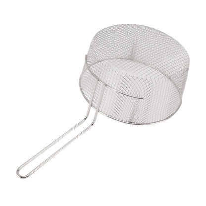 Frying Basket Stainless Steel Long Handle Reusable Rust Resistant Fry Net for Fish Chicken Nuggets Handle V1294-YM0521-3118230080612