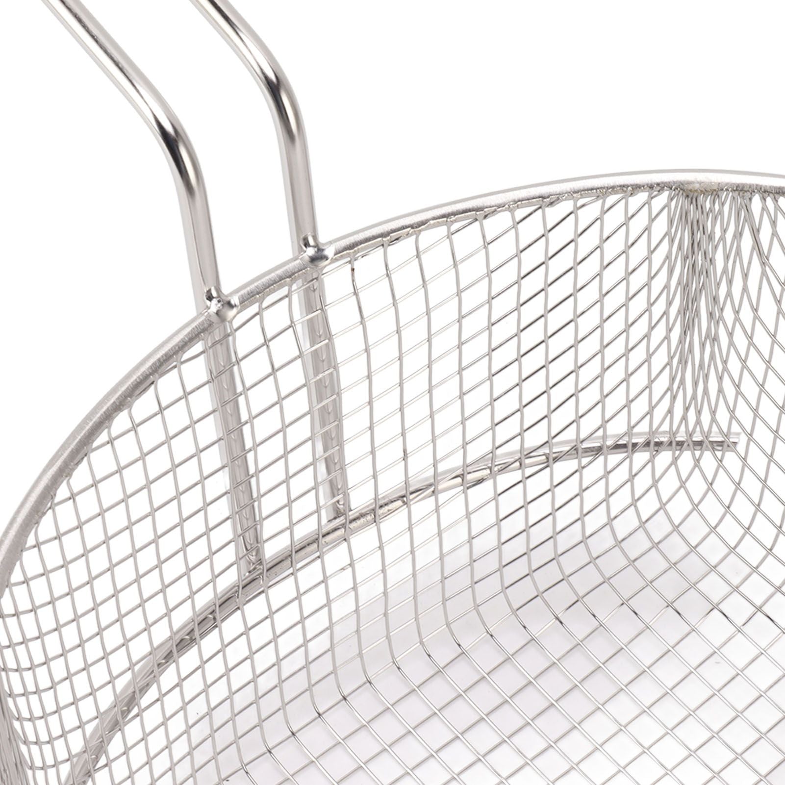 Frying Basket Stainless Steel Long Handle Reusable Rust Resistant Fry Net for Fish Chicken Nuggets Handle V1294-YM0521-3118230080612