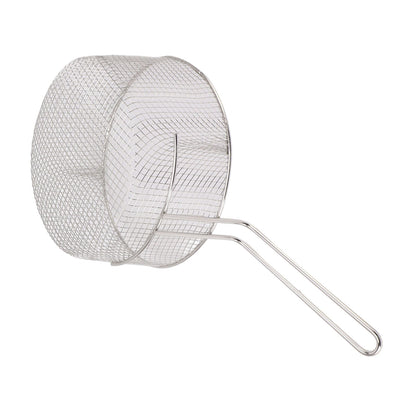 Frying Basket Stainless Steel Long Handle Reusable Rust Resistant Fry Net for Fish Chicken Nuggets Handle V1294-YM0521-3118230080612