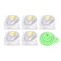 5Pcs Grain Sealed Storage Bag Reusable Transparent Grain Storage Bag for Rice Cereals Flour Nuts 2kg V1294-YM0521-3118230080913