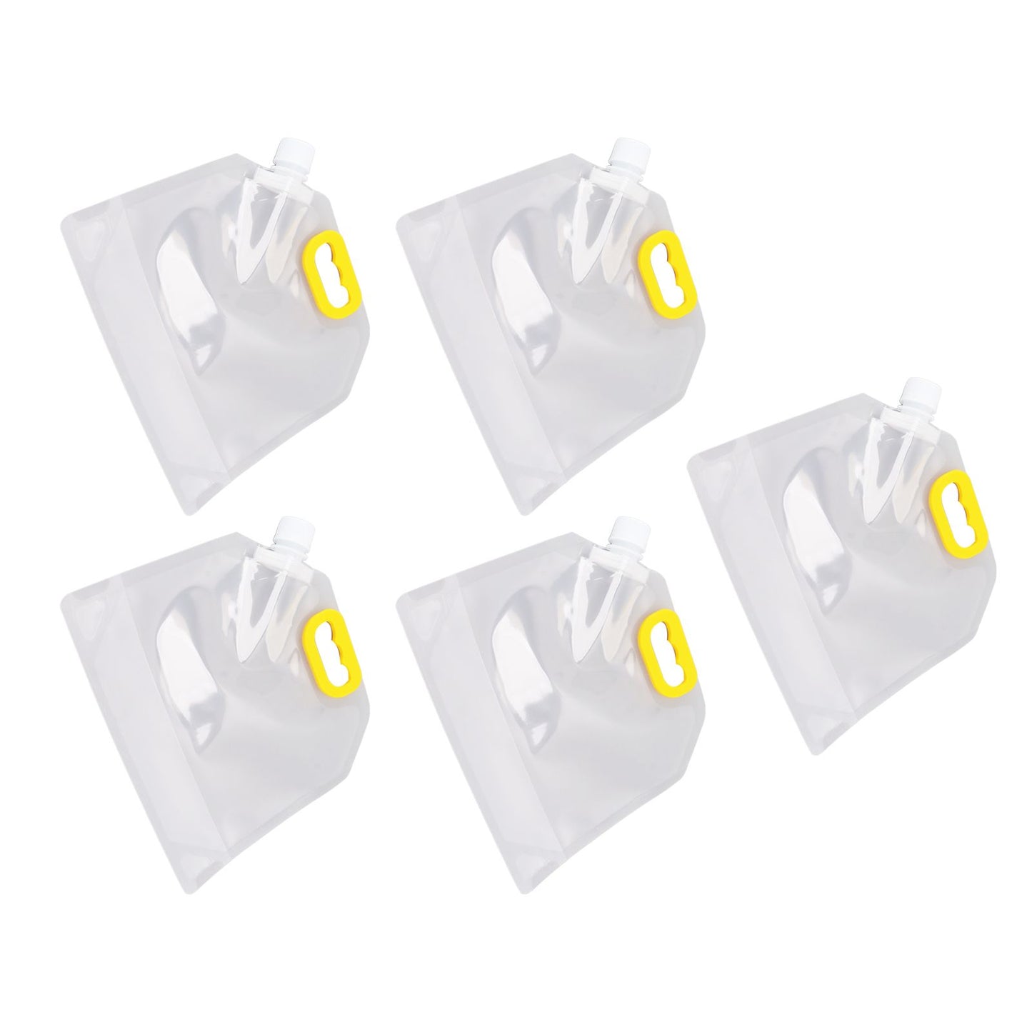 5Pcs Grain Sealed Storage Bag Reusable Transparent Grain Storage Bag for Rice Cereals Flour Nuts 2kg V1294-YM0521-3118230080913