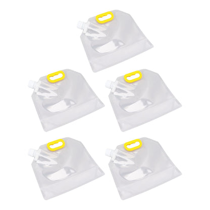 5Pcs Grain Sealed Storage Bag Reusable Transparent Grain Storage Bag for Rice Cereals Flour Nuts 2kg V1294-YM0521-3118230080913