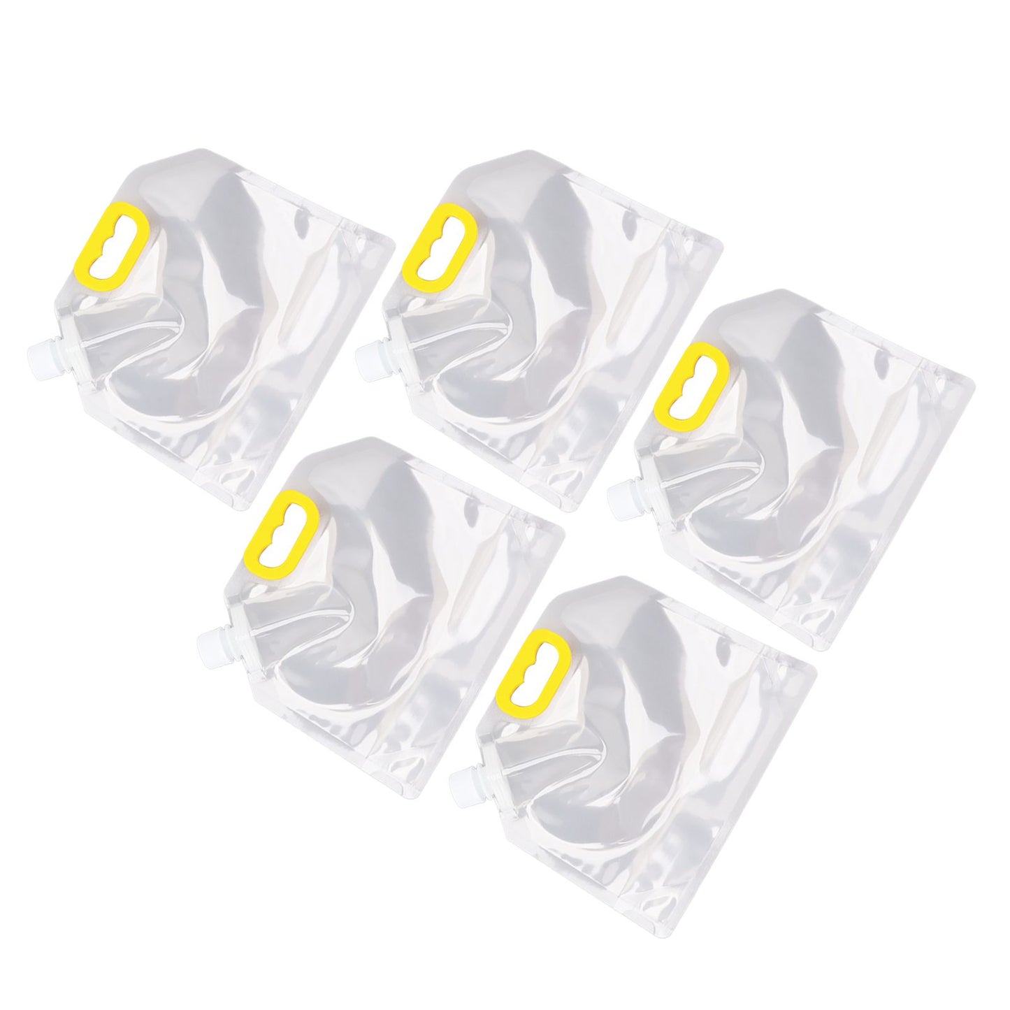5Pcs Grain Sealed Storage Bag Reusable Transparent Grain Storage Bag for Rice Cereals Flour Nuts 2kg V1294-YM0521-3118230080913