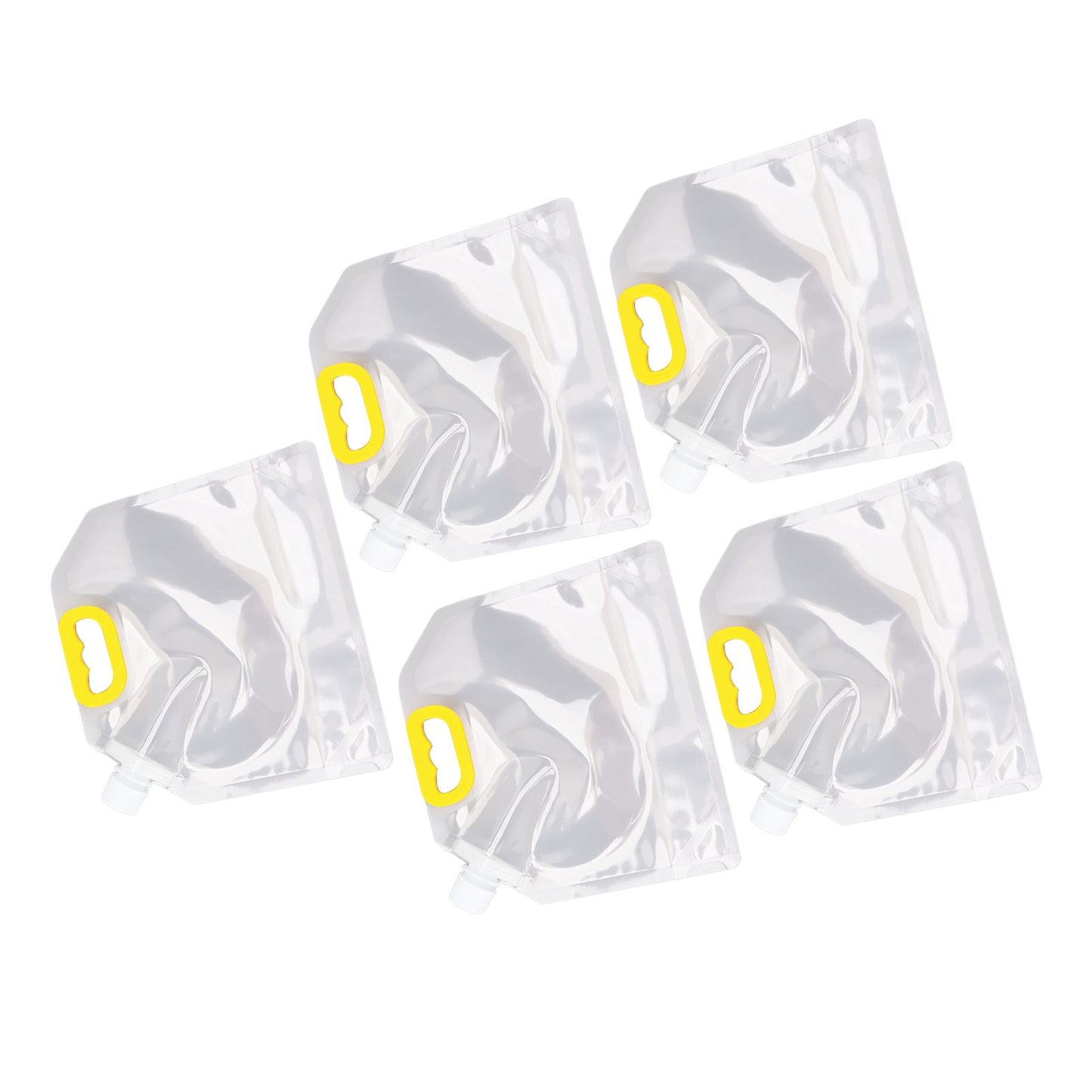 5Pcs Grain Sealed Storage Bag Reusable Transparent Grain Storage Bag for Rice Cereals Flour Nuts 2kg V1294-YM0521-3118230080913