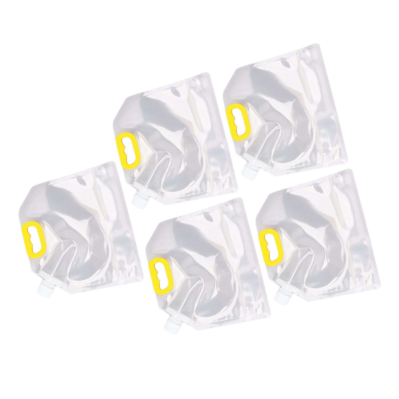 5Pcs Grain Sealed Storage Bag Reusable Transparent Grain Storage Bag for Rice Cereals Flour Nuts 2kg V1294-YM0521-3118230080913