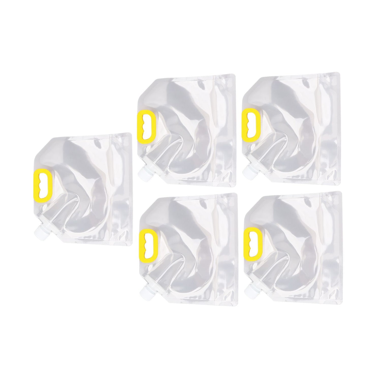 5Pcs Grain Sealed Storage Bag Reusable Transparent Grain Storage Bag for Rice Cereals Flour Nuts 2kg V1294-YM0521-3118230080913