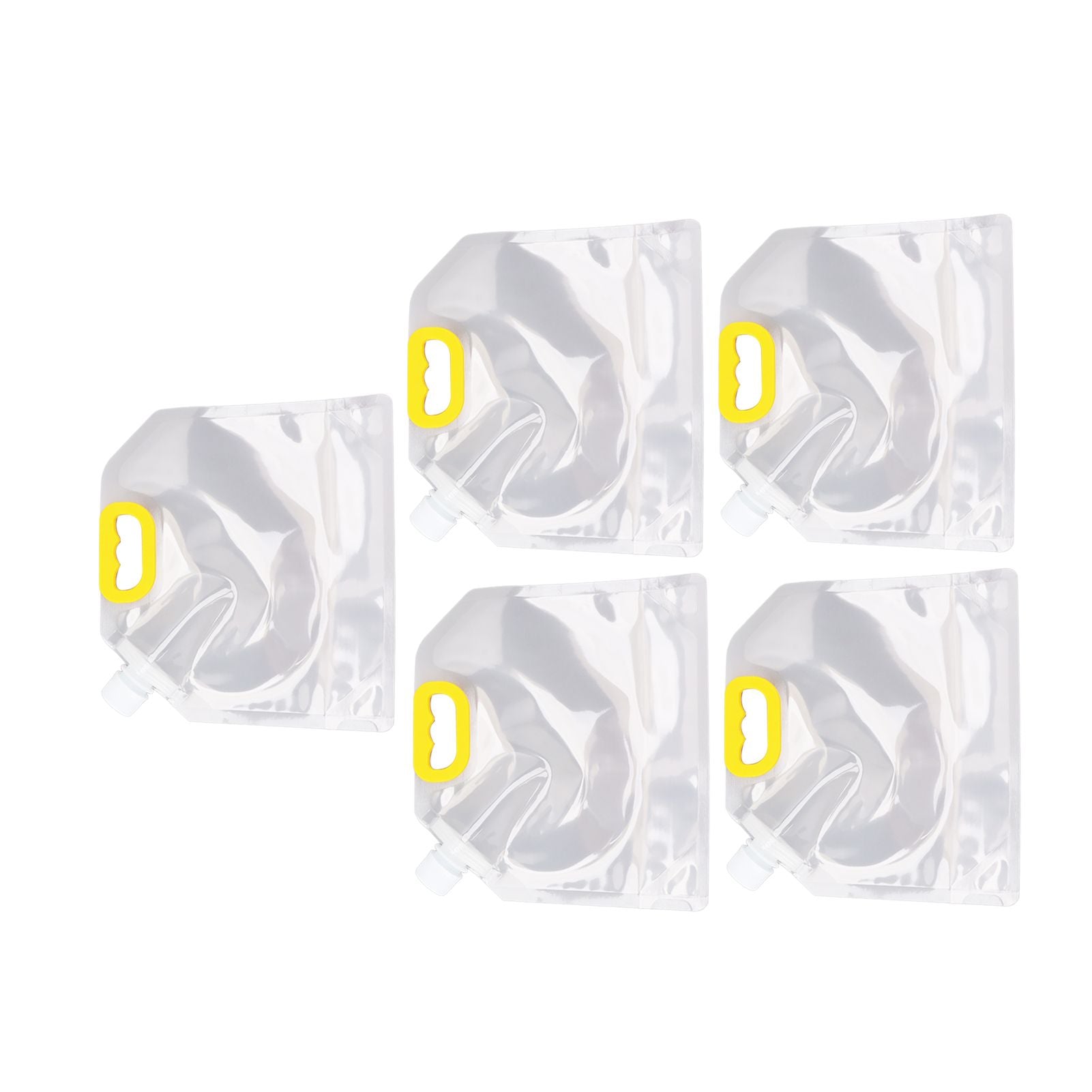 5Pcs Grain Sealed Storage Bag Reusable Transparent Grain Storage Bag for Rice Cereals Flour Nuts 2kg V1294-YM0521-3118230080913