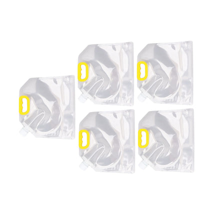 5Pcs Grain Sealed Storage Bag Reusable Transparent Grain Storage Bag for Rice Cereals Flour Nuts 2kg V1294-YM0521-3118230080913