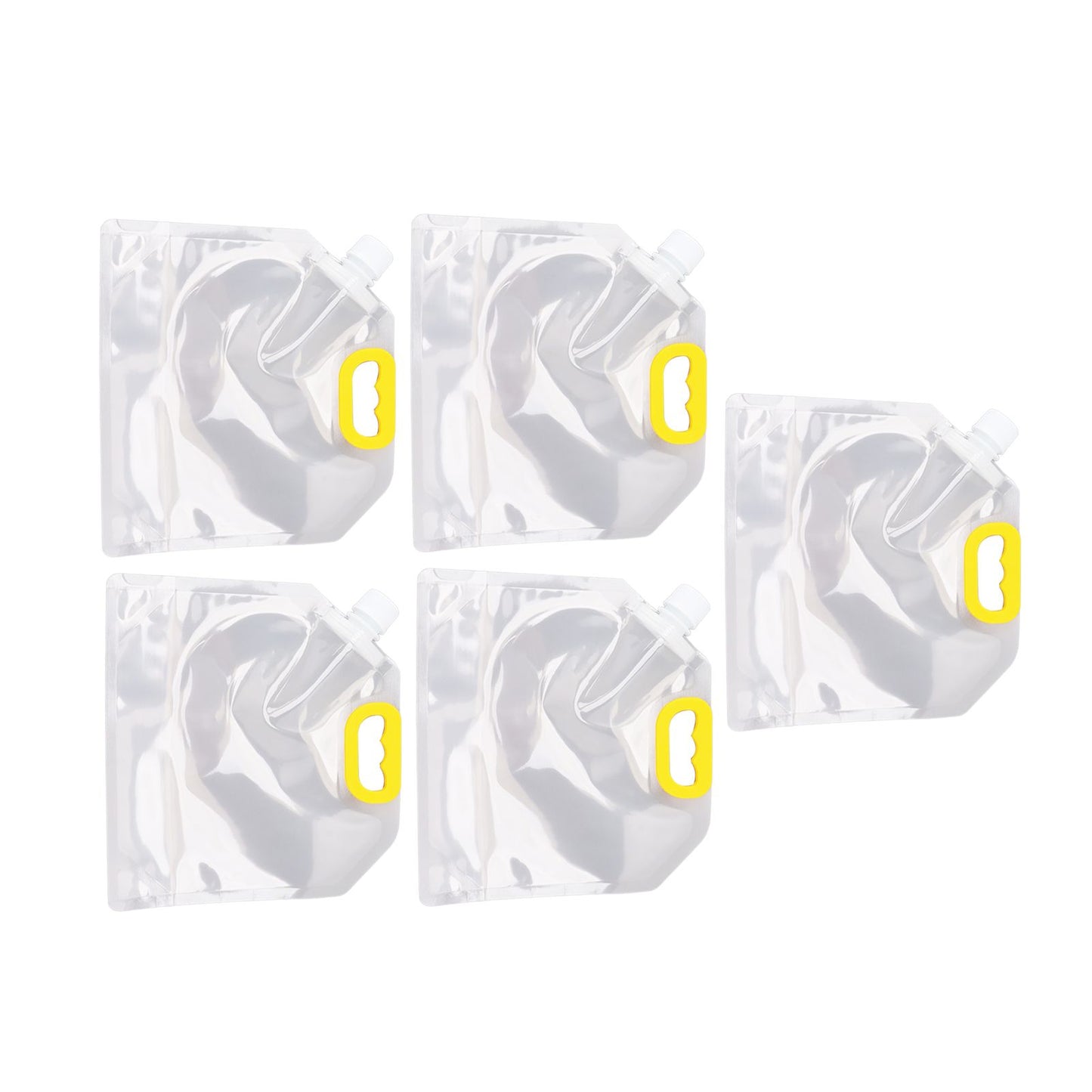 5Pcs Grain Sealed Storage Bag Reusable Transparent Grain Storage Bag for Rice Cereals Flour Nuts 2kg V1294-YM0521-3118230080913