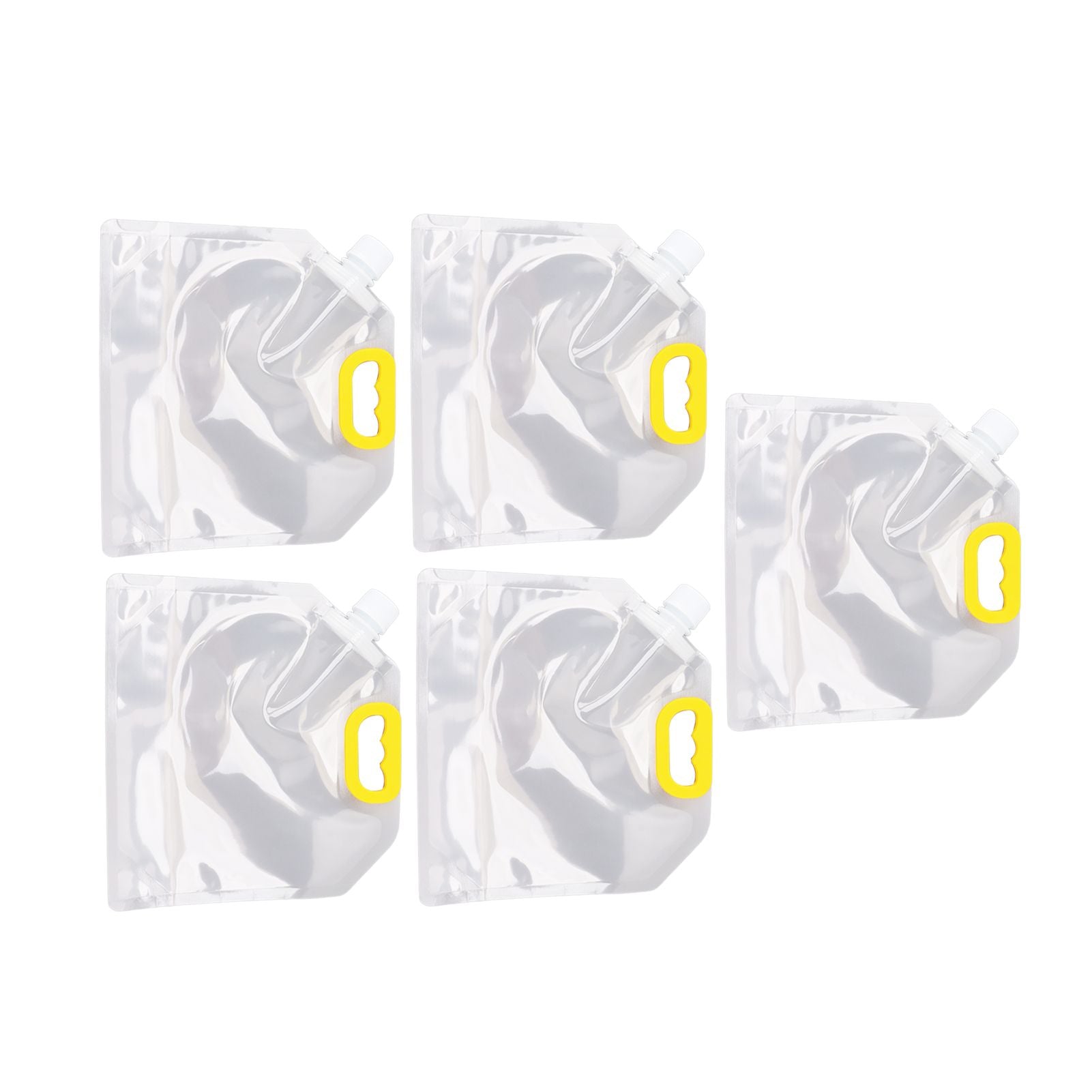 5Pcs Grain Sealed Storage Bag Reusable Transparent Grain Storage Bag for Rice Cereals Flour Nuts 2kg V1294-YM0521-3118230080913