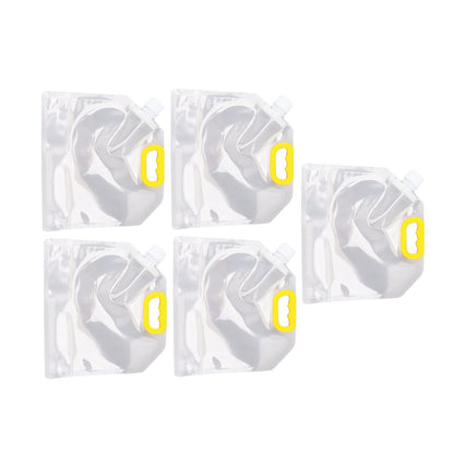 5Pcs Grain Sealed Storage Bag Reusable Transparent Grain Storage Bag for Rice Cereals Flour Nuts 2kg V1294-YM0521-3118230080913