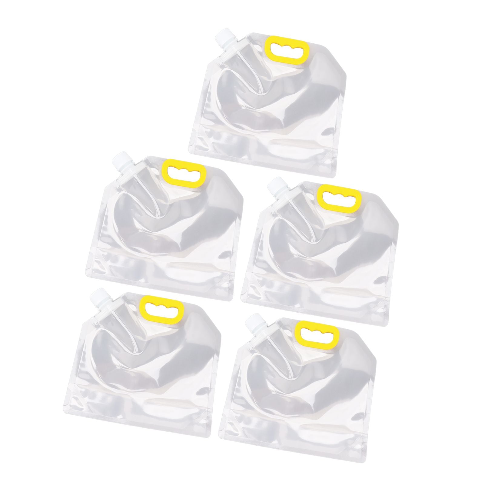 5Pcs Grain Sealed Storage Bag Reusable Transparent Grain Storage Bag for Rice Cereals Flour Nuts 2kg V1294-YM0521-3118230080913