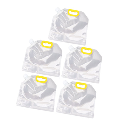 5Pcs Grain Sealed Storage Bag Reusable Transparent Grain Storage Bag for Rice Cereals Flour Nuts 2kg V1294-YM0521-3118230080913