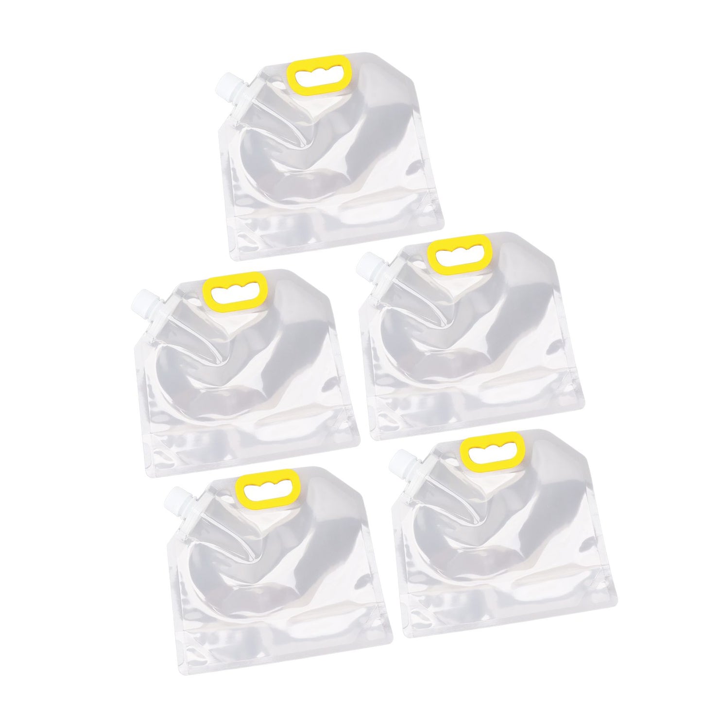 5Pcs Grain Sealed Storage Bag Reusable Transparent Grain Storage Bag for Rice Cereals Flour Nuts 2kg V1294-YM0521-3118230080913