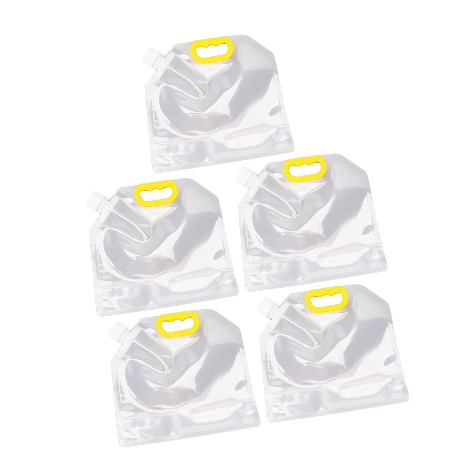5Pcs Grain Sealed Storage Bag Reusable Transparent Grain Storage Bag for Rice Cereals Flour Nuts 2kg V1294-YM0521-3118230080913