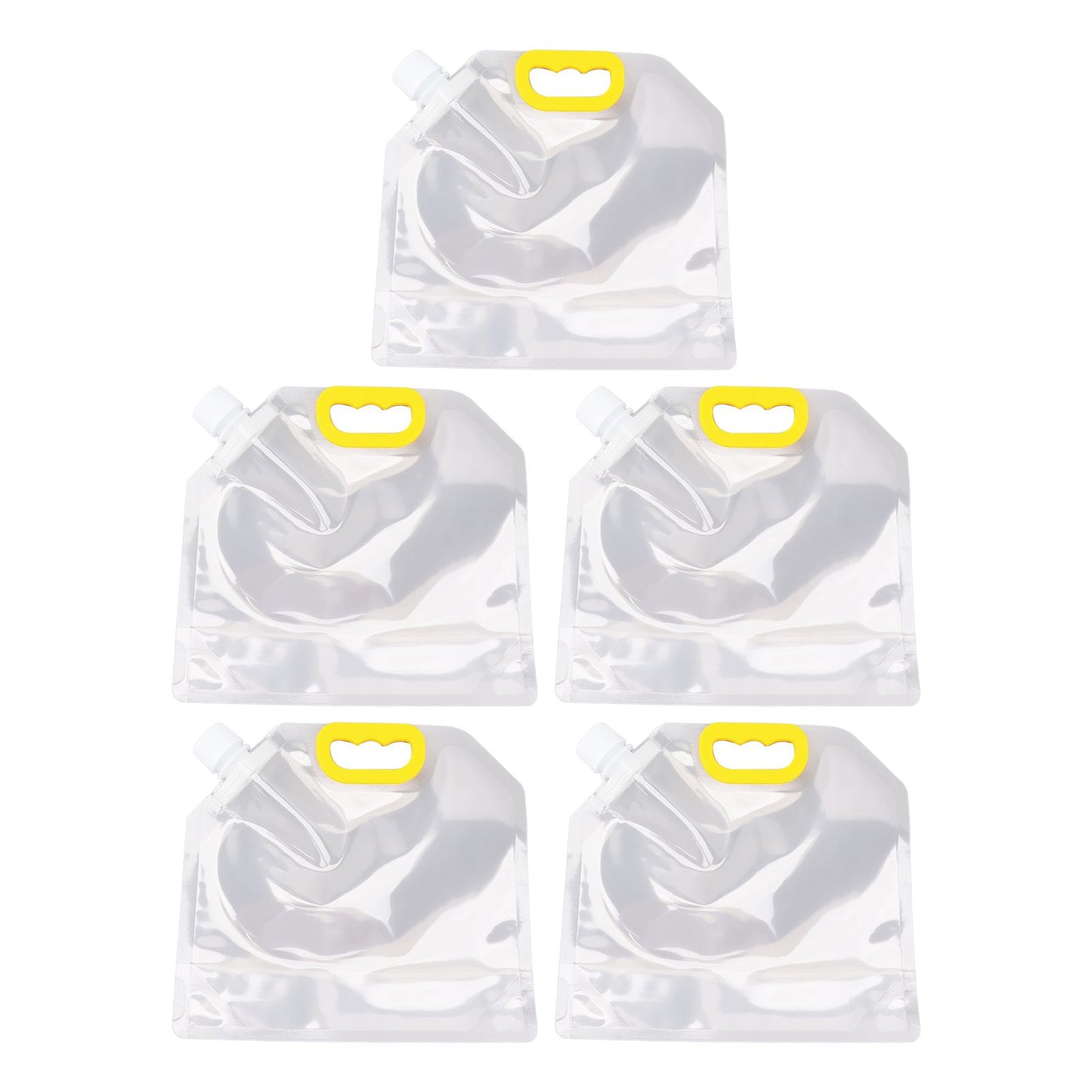 5Pcs Grain Sealed Storage Bag Reusable Transparent Grain Storage Bag for Rice Cereals Flour Nuts 2kg V1294-YM0521-3118230080913