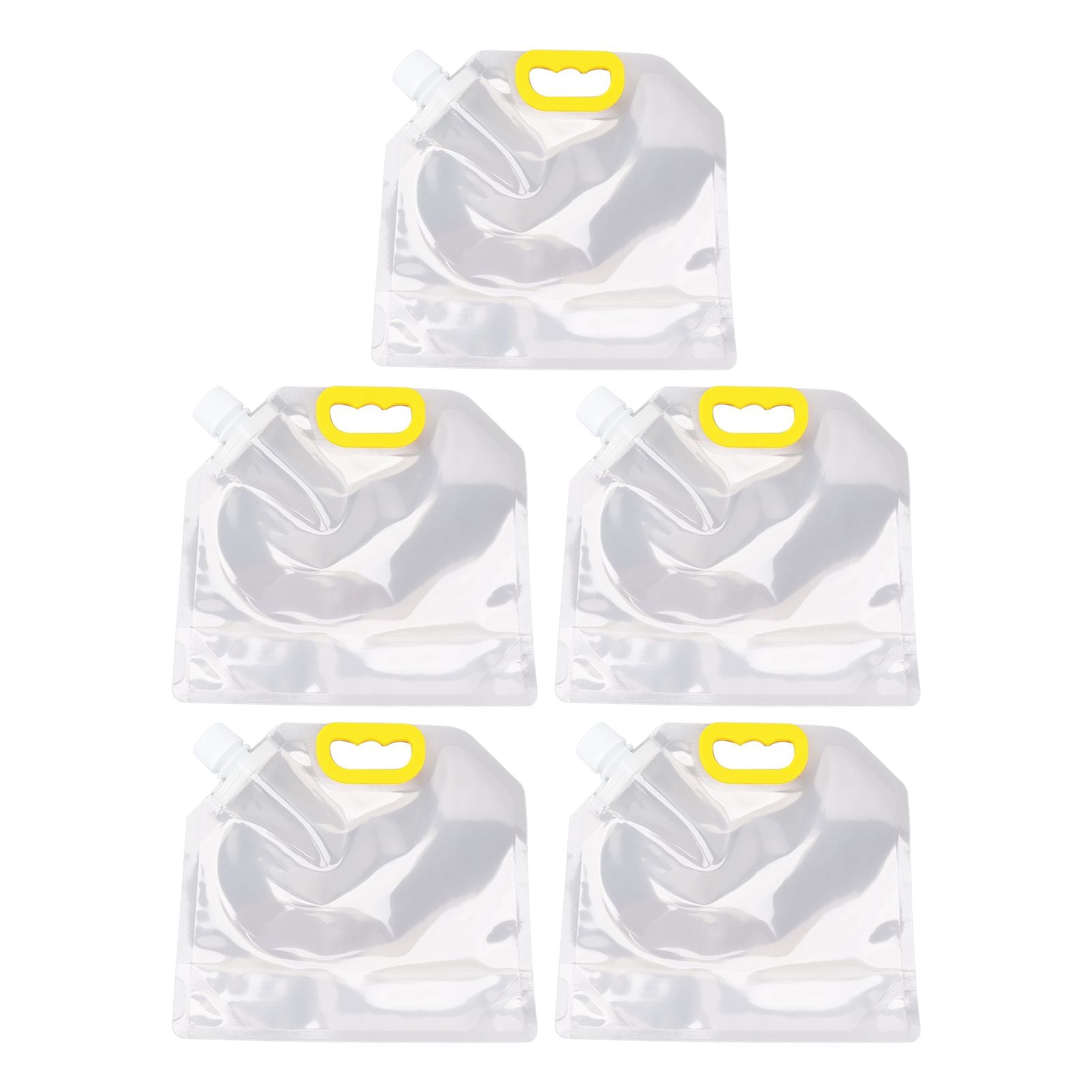 5Pcs Grain Sealed Storage Bag Reusable Transparent Grain Storage Bag for Rice Cereals Flour Nuts 2kg V1294-YM0521-3118230080913