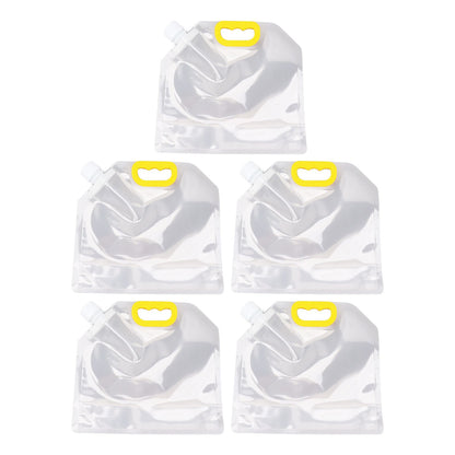 5Pcs Grain Sealed Storage Bag Reusable Transparent Grain Storage Bag for Rice Cereals Flour Nuts 2kg V1294-YM0521-3118230080913