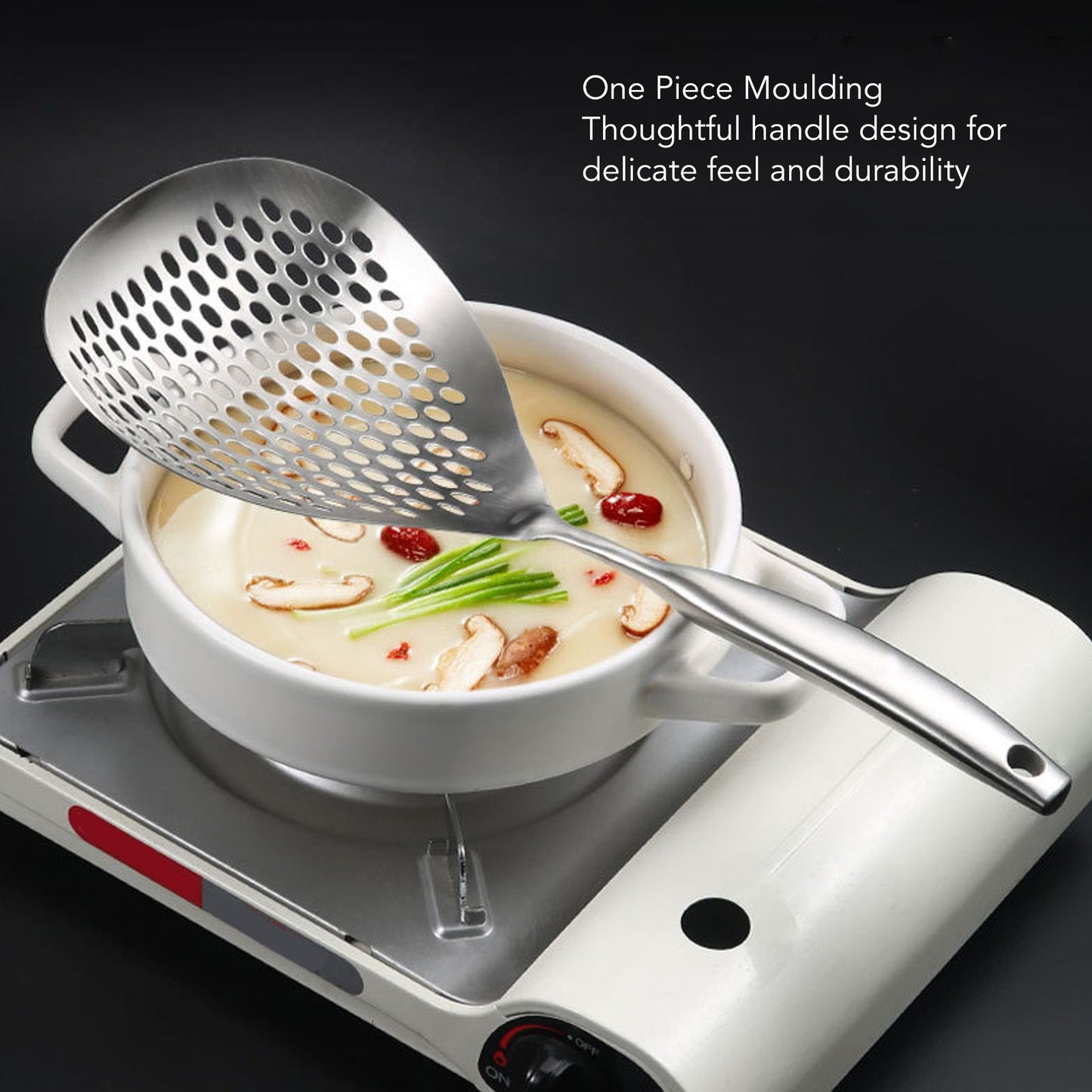 Kitchen Strainer Spoon Stainless Steel Straining Spoon Ladle Spider Strainer Cooking Colander V1294-YM0521-3118230081011