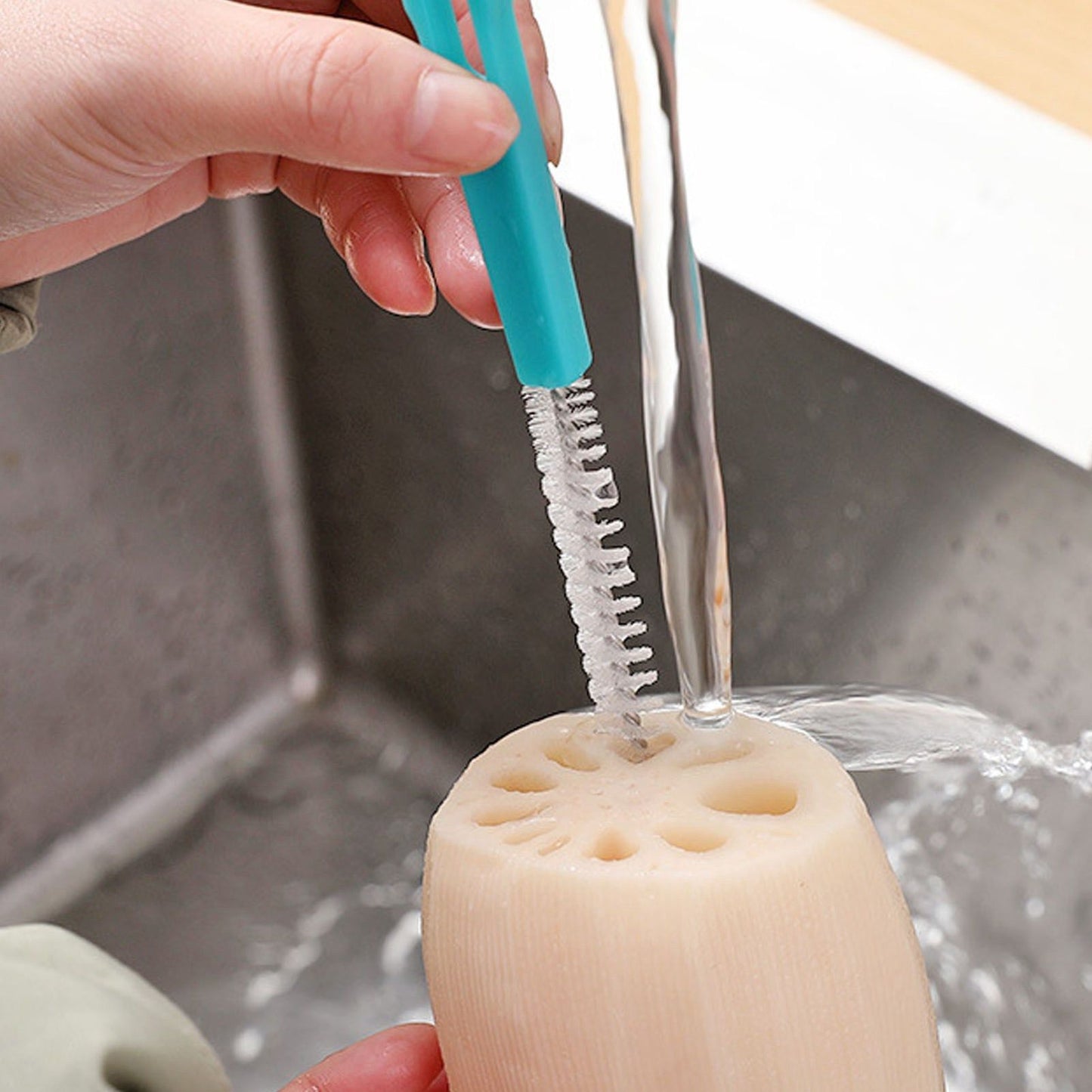 Sewer Drain Brush Nylon Plastic Mini Extra Long Straw Cleaning Brush for Pipe Hole Bottle V1294-YM0521-3118230083811