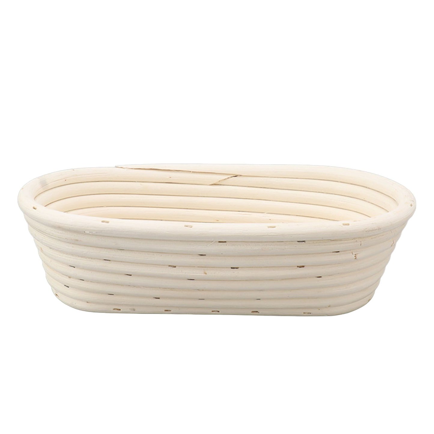 25cm Bread Proofing Basket Set Oval Natural Rattan Sourdough Proofing Basket Dough Scraper Cloth Liner Brush V1294-YM0521-3118230084111