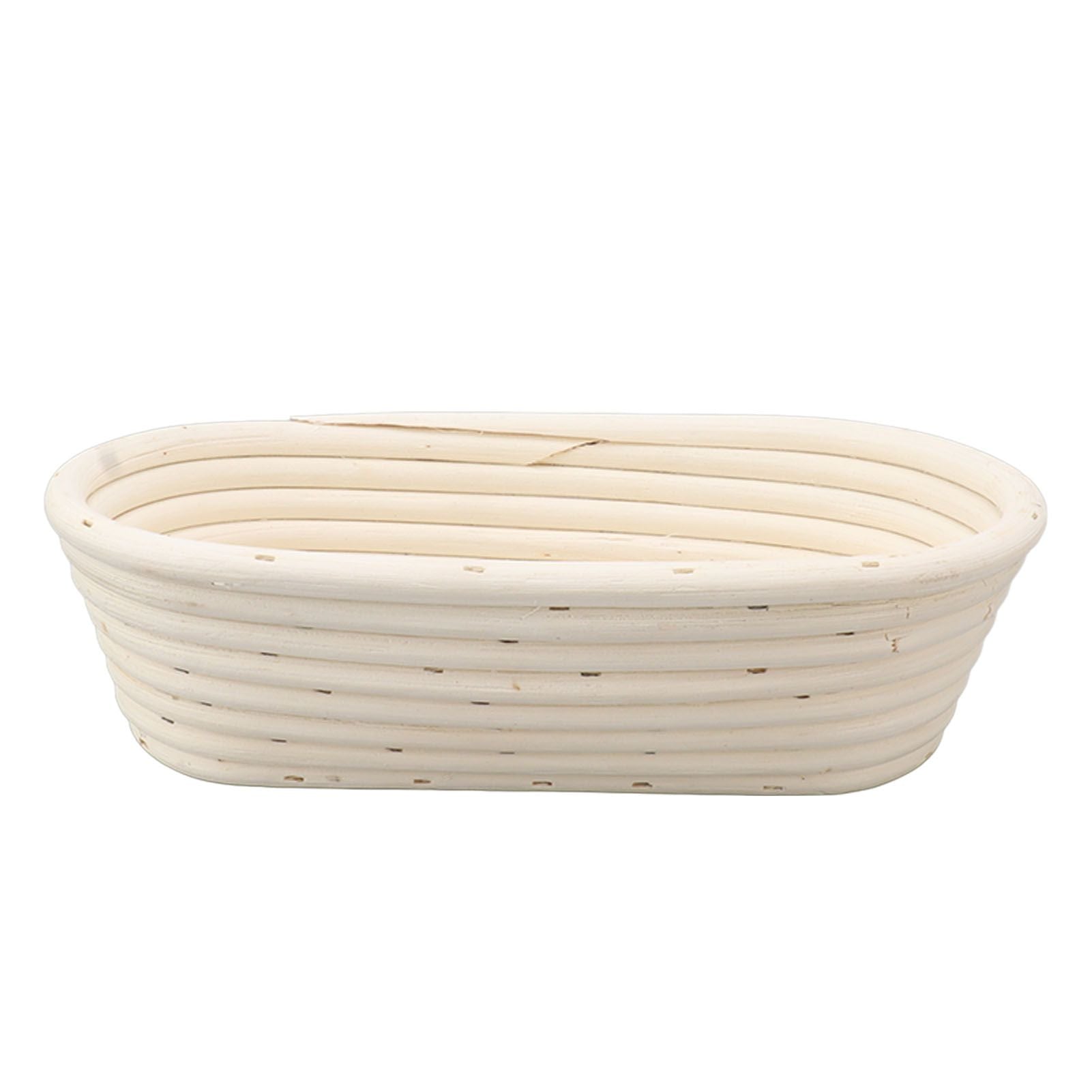 25cm Bread Proofing Basket Set Oval Natural Rattan Sourdough Proofing Basket Dough Scraper Cloth Liner Brush V1294-YM0521-3118230084111