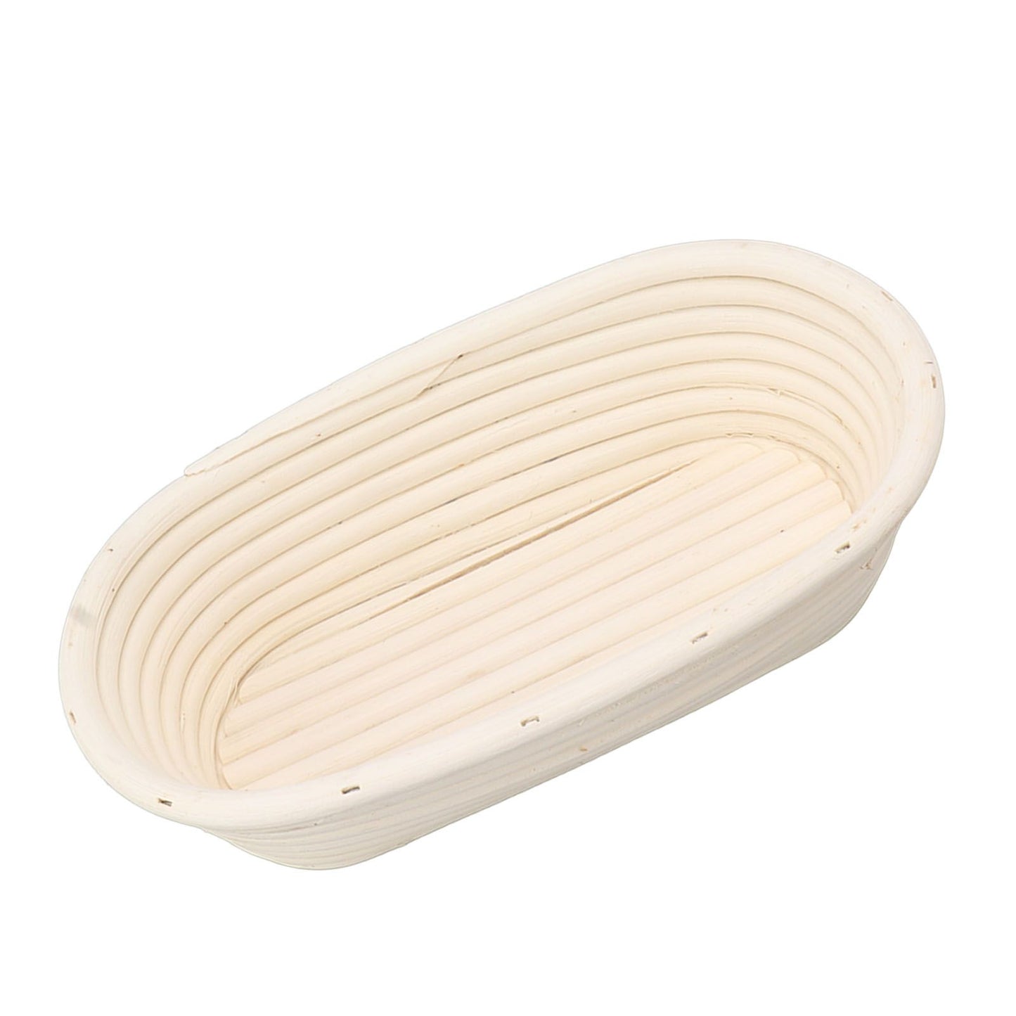 25cm Bread Proofing Basket Set Oval Natural Rattan Sourdough Proofing Basket Dough Scraper Cloth Liner Brush V1294-YM0521-3118230084111