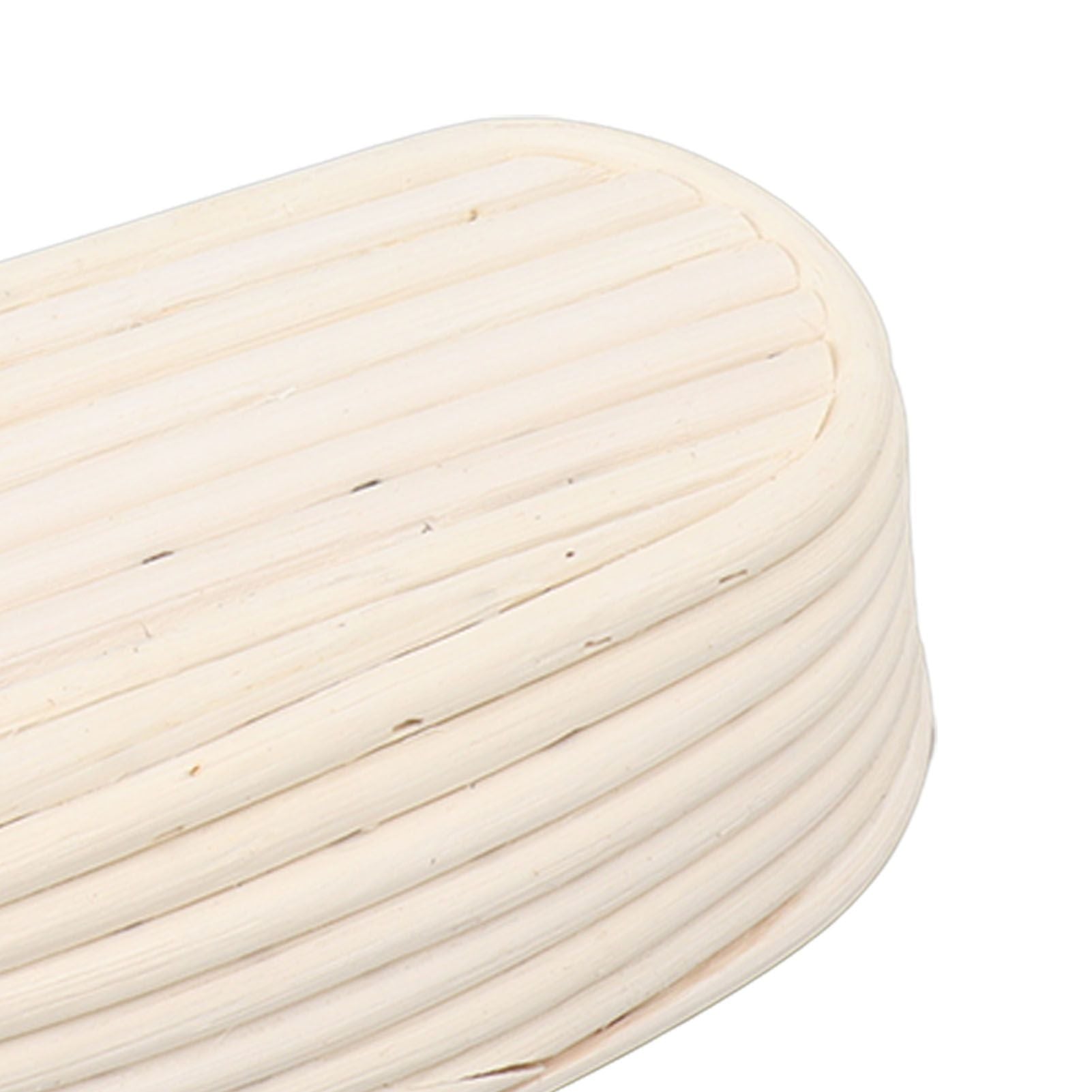 25cm Bread Proofing Basket Set Oval Natural Rattan Sourdough Proofing Basket Dough Scraper Cloth Liner Brush V1294-YM0521-3118230084111