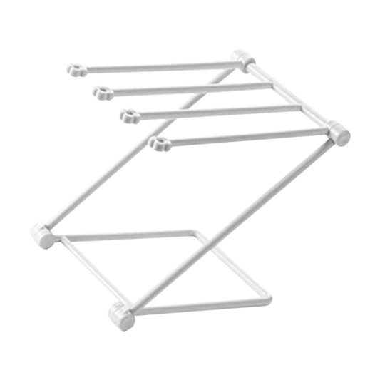 Countertop Dishcloth Drying Rack 4 Arms Folding Vertical Hand Towel Stand Dish Rag Storage Holder for Kitchen V1294-YM0521-3118230086012