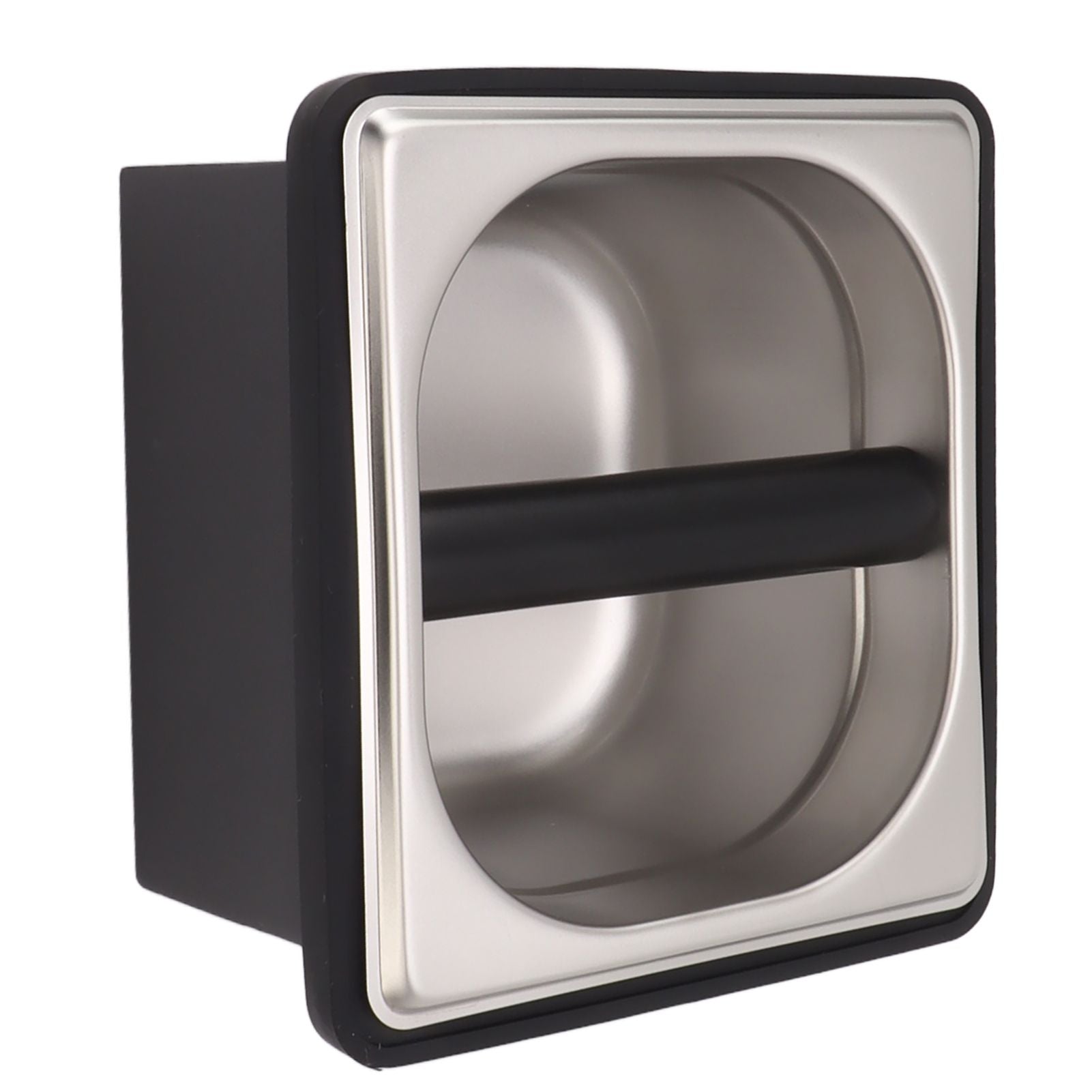 Coffee Knock Box Rubber Coffee Box with Removable Stainless Steel Ground Container for Cafe Bar S V1294-YM0521-3118230088811