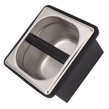 Coffee Knock Box Rubber Coffee Box with Removable Stainless Steel Ground Container for Cafe Bar S V1294-YM0521-3118230088811