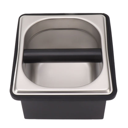 Coffee Knock Box Rubber Coffee Box with Removable Stainless Steel Ground Container for Cafe Bar S V1294-YM0521-3118230088811
