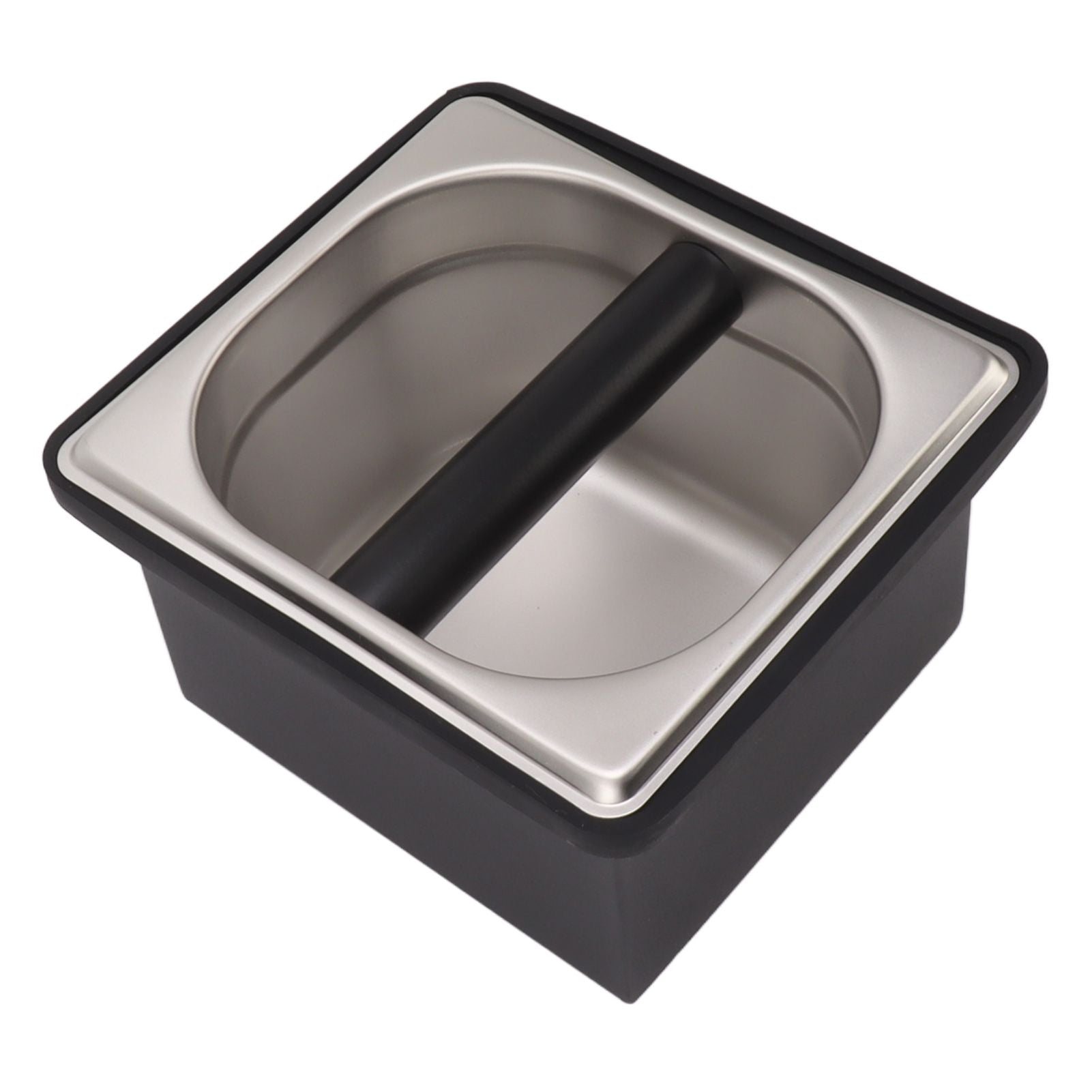 Coffee Knock Box Rubber Coffee Box with Removable Stainless Steel Ground Container for Cafe Bar S V1294-YM0521-3118230088811