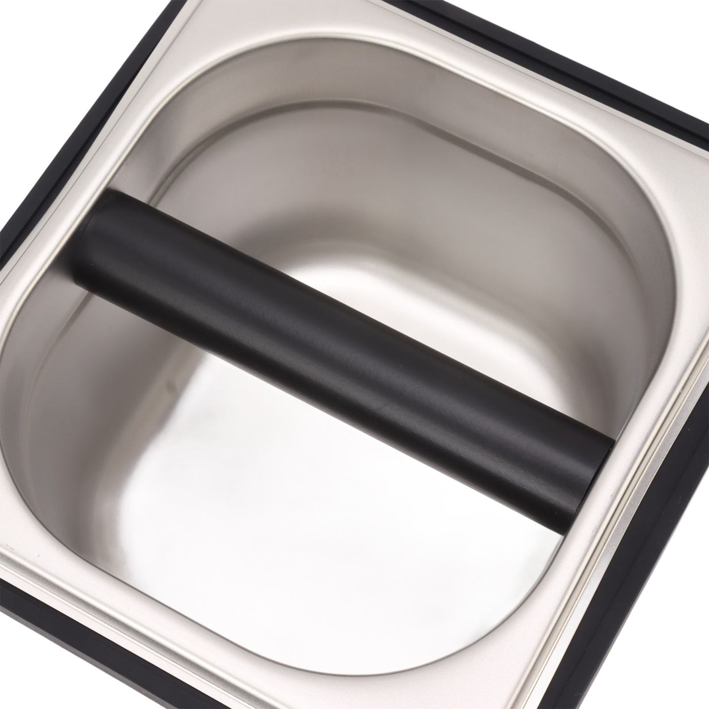 Coffee Knock Box Rubber Coffee Box with Removable Stainless Steel Ground Container for Cafe Bar S V1294-YM0521-3118230088811