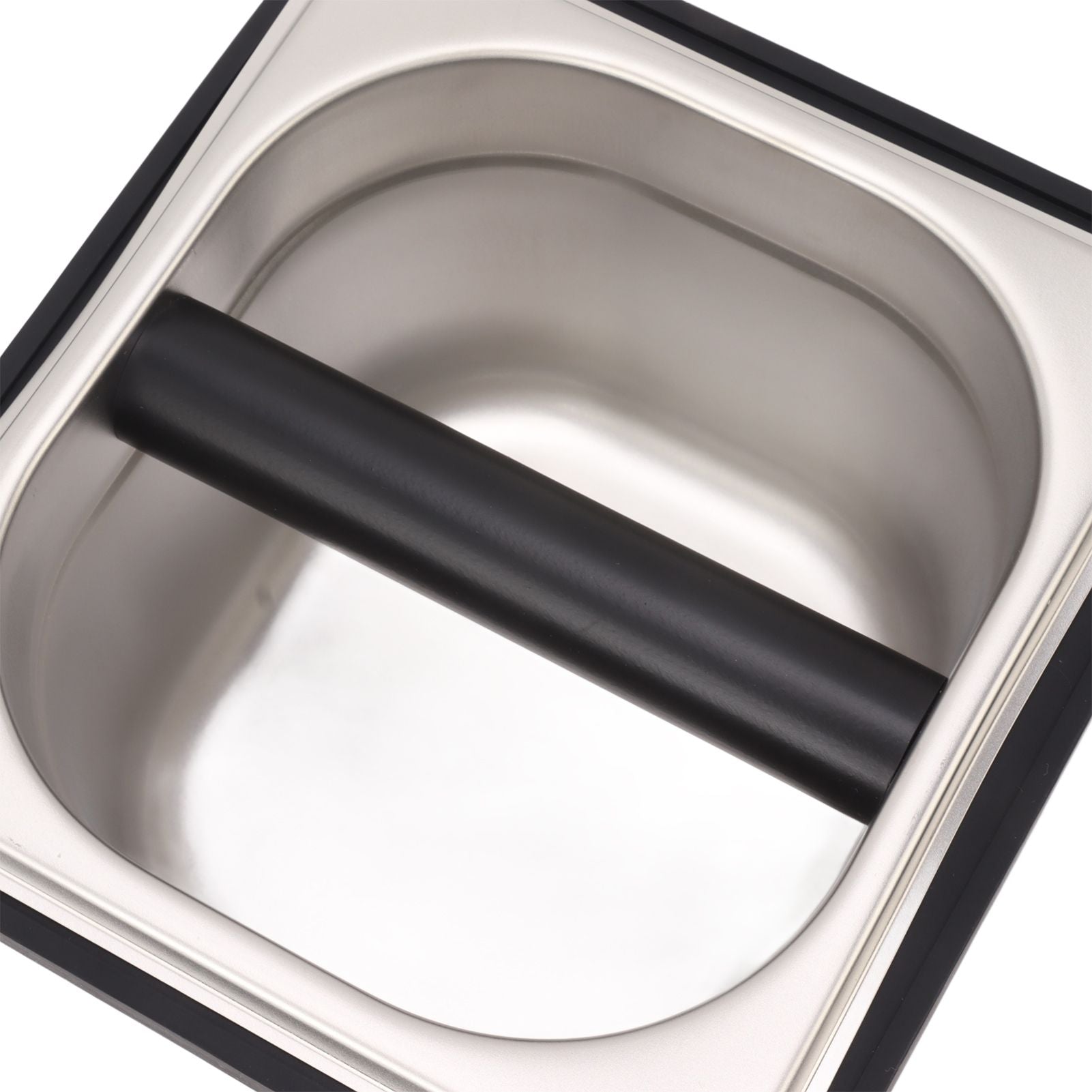 Coffee Knock Box Rubber Coffee Box with Removable Stainless Steel Ground Container for Cafe Bar S V1294-YM0521-3118230088811