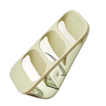 3 Layer Chopsticks Knife Storage Rack Holder Waterproof Knife Storage Drainage Bracket Container Green V1294-YM0521-3118230089913