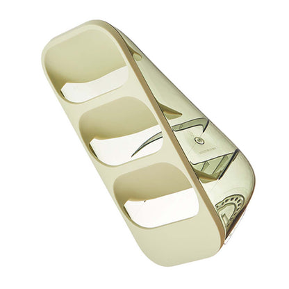 3 Layer Chopsticks Knife Storage Rack Holder Waterproof Knife Storage Drainage Bracket Container Green V1294-YM0521-3118230089913