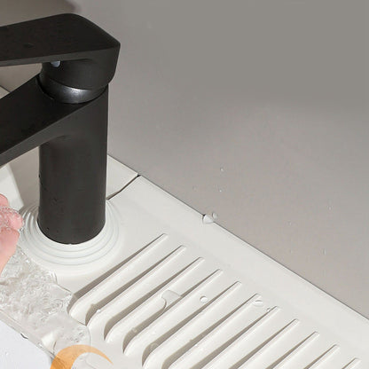 Silicone Sink Faucet Mat Foldable Thicken Soft Silicone Faucet Water Catcher Mat Sink Draining Pad for V1294-YM0521-3118230090611