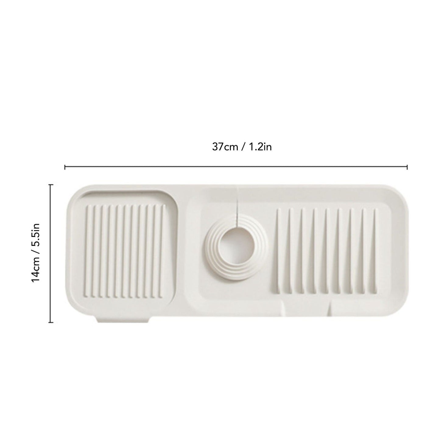 Silicone Sink Faucet Mat Foldable Thicken Soft Silicone Faucet Water Catcher Mat Sink Draining Pad for V1294-YM0521-3118230090611