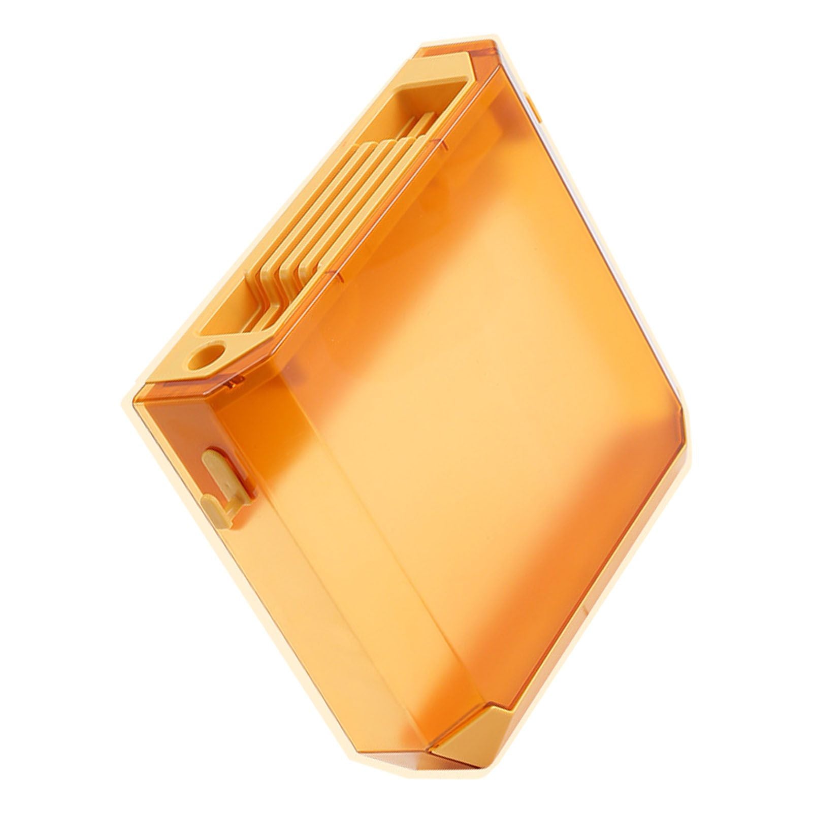 Wall Mounted Knife Holder Ultrathin Plastic Installation Box Storage Rack for Kitchen Yellow V1294-YM0521-3118230094813